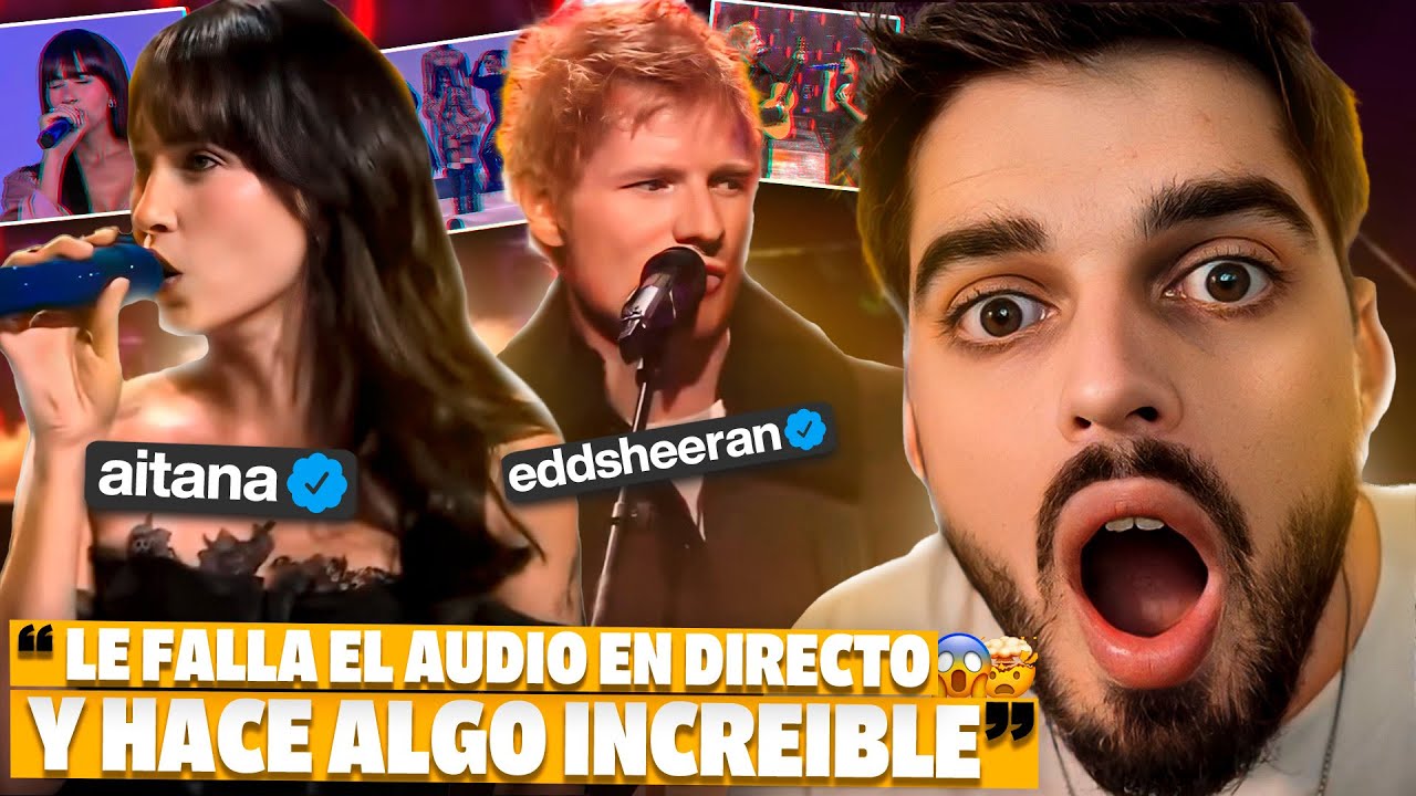 A AITANA se le FASTIDIA el SONIDO en mitad de la GALA de los 40 PRINCIPALES reacción completa