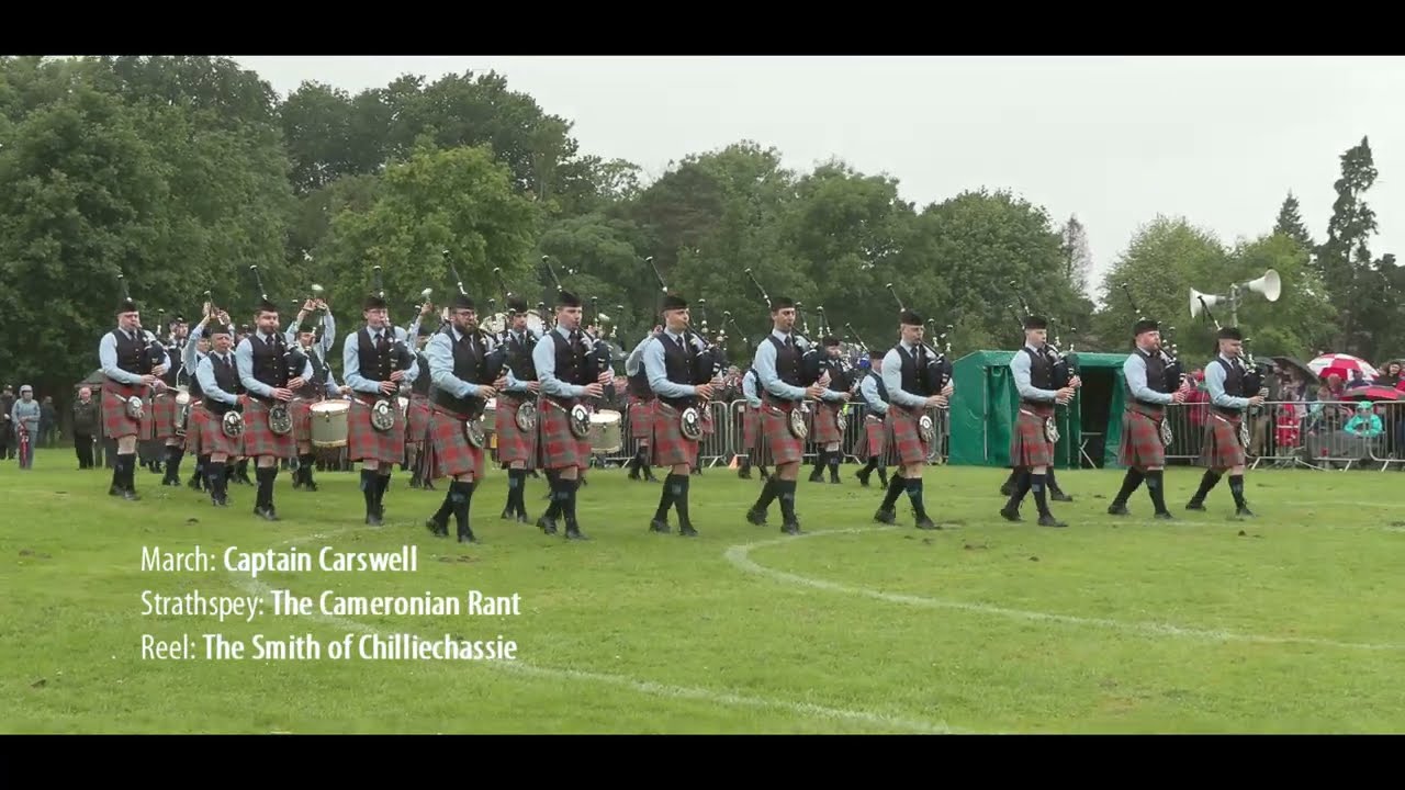 Shotts and Dykehead Caledonia Pipe Band's Captain Carswell MSR at the 2022 UK Championships
