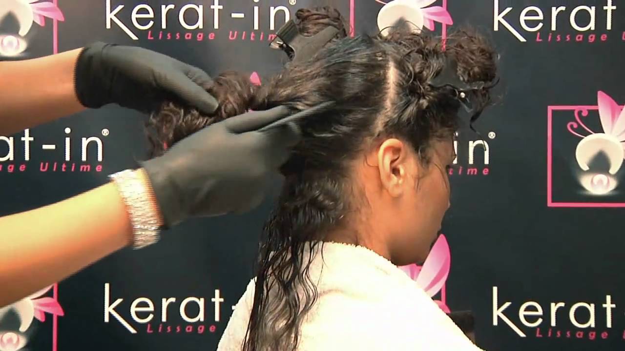 lissage bresilien a la keratine - video / Myriam-K Paris