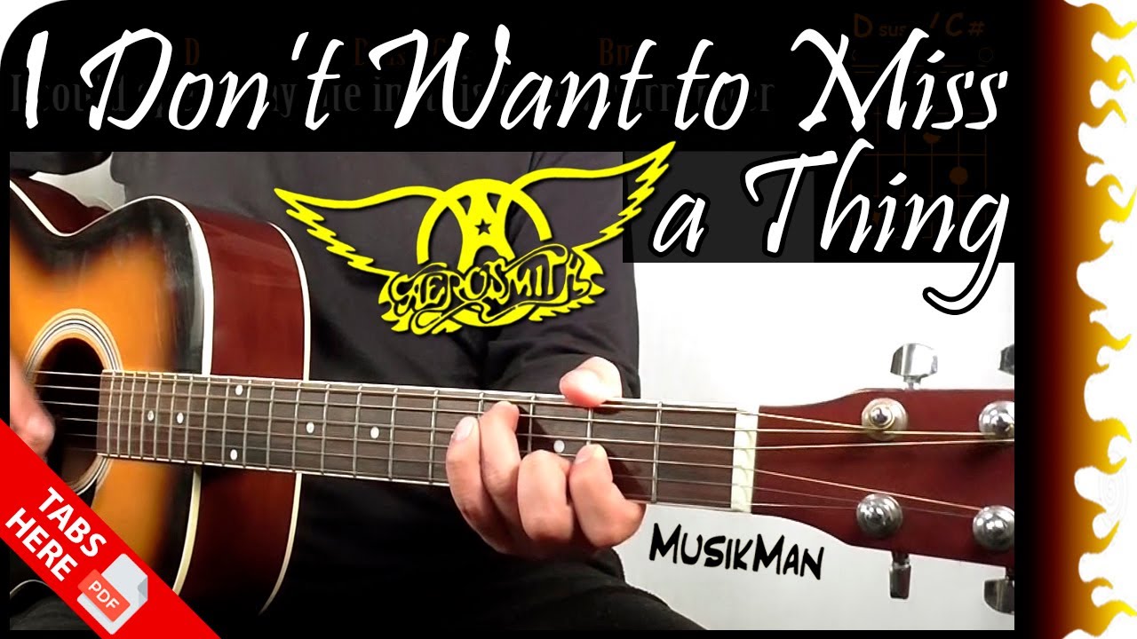 I DON'T WANT TO MISS A THING 👨‍🚀🚀 - Aerosmith / GUITAR Cover / MusikMan N°056