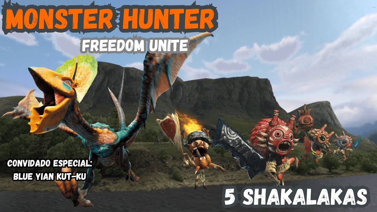 Monster Hunter Freedom Unite - 5 Shakalakas #monsterhunterfreedomunite #gameplay #monsterhunter