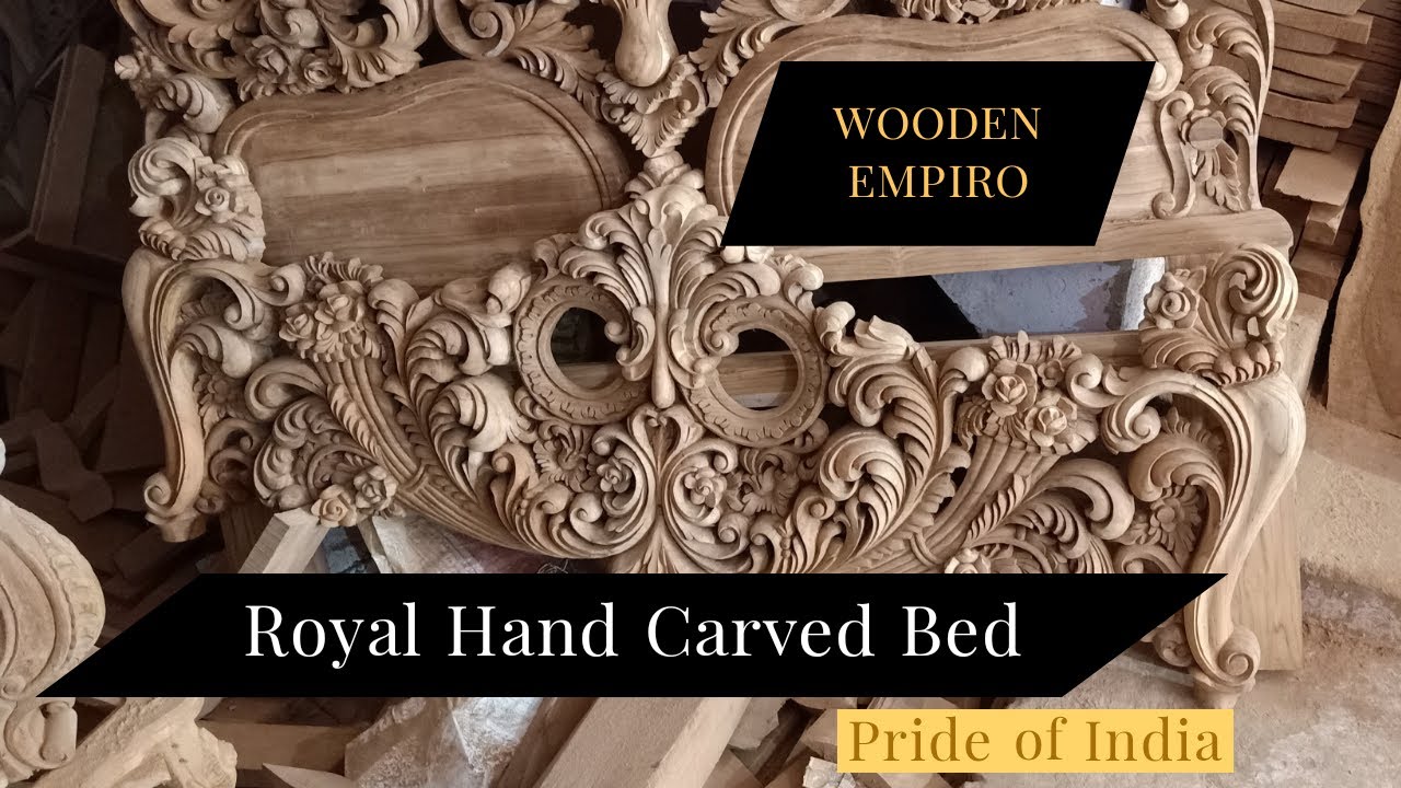 DEEP CARVING BED | MAHARAJA STYLE CARVING BED SAHARANPUR | EXTREMELY AMAZING WOODWORKING ART |