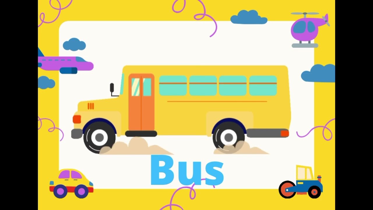 Vehicles Learning Video for Kids | Car, Truck, Train, Airplane & More