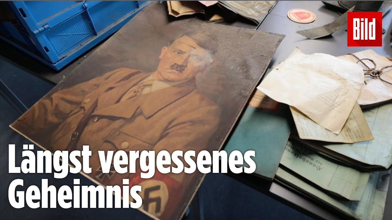 Flut enth&uuml;llt geheimes Nazi-Versteck mit Hitler-Gem&auml;lde und Gasmasken