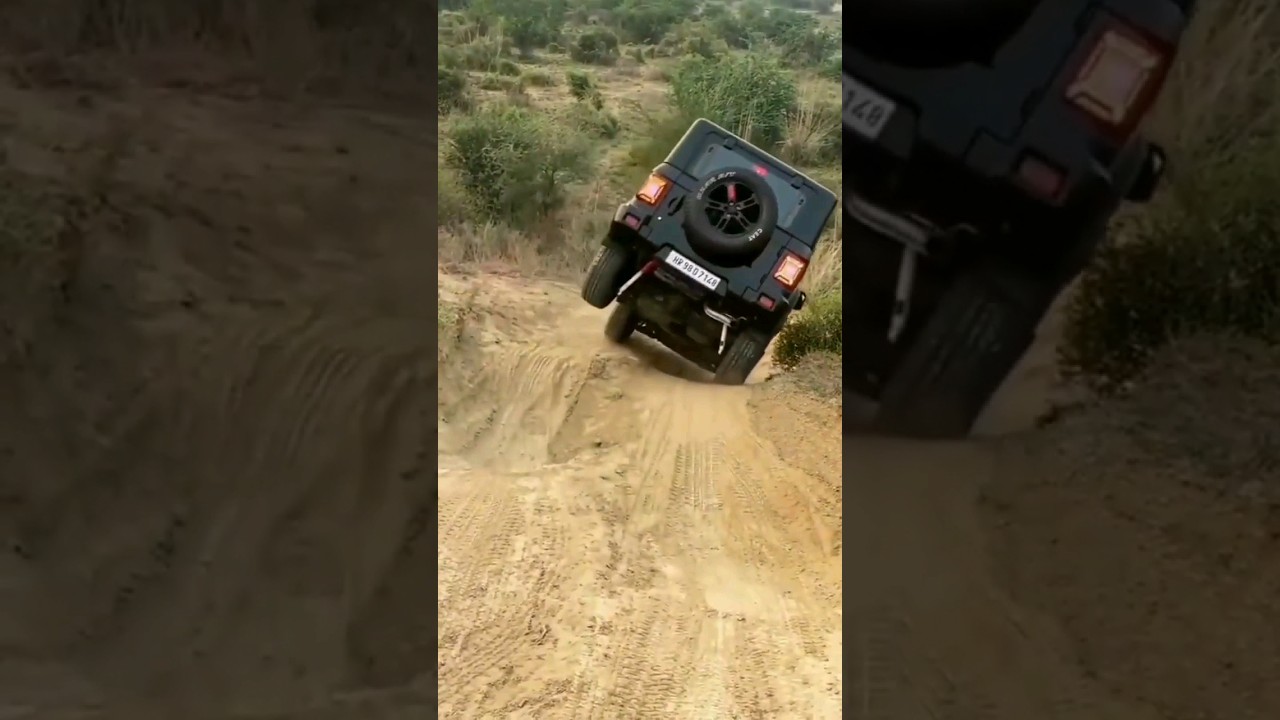 Scorpio N Vs Thar || Stunt comparison #shorts