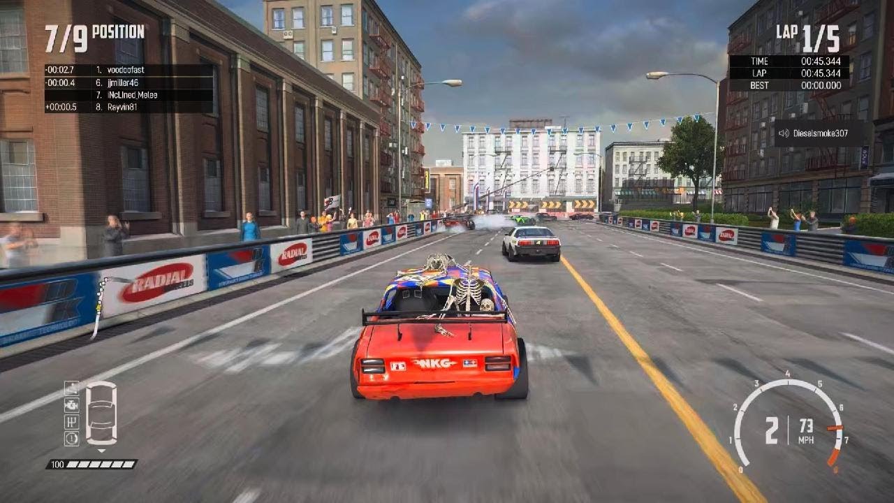 Wreckfest: Temp's lobby