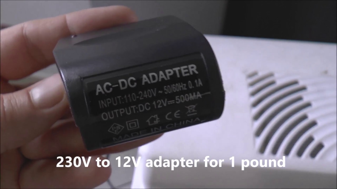 230V to 12V Adapter test   - car fridge