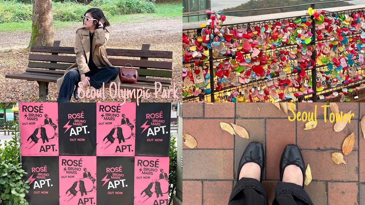 Went to Seoul Tower and Seoul Olympic Park