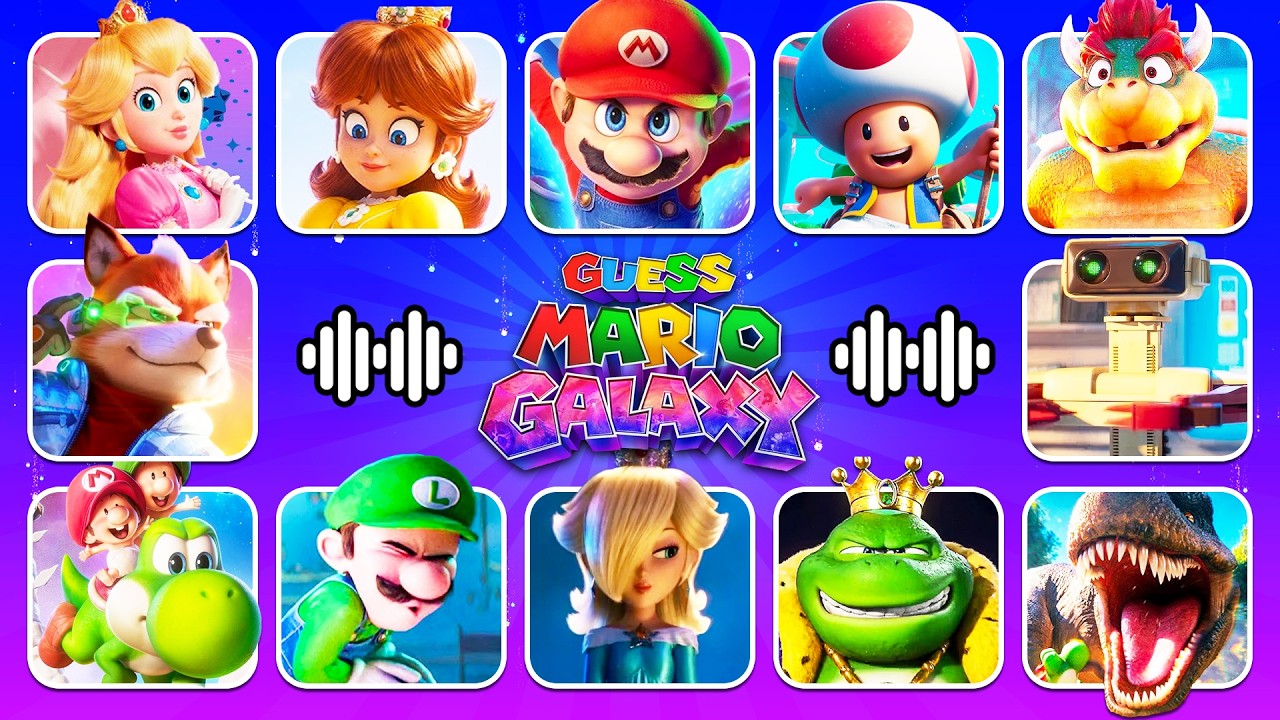 Zgadnij głos 🔊 | Quiz o filmie Super Mario Galaxy
