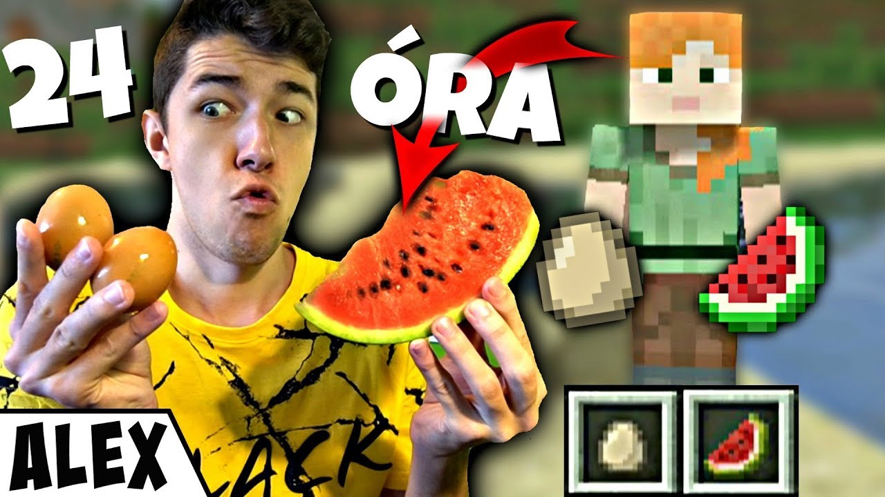 24 &Oacute;r&aacute;ig Csak Minecraft Kaj&aacute;kat Ettem