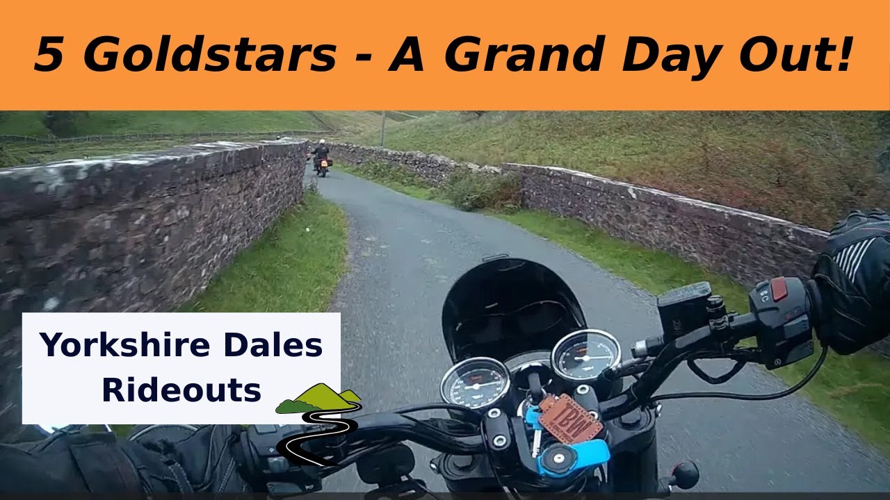 | Ingleton to Dent |  Modern Classic BSA Goldstars Ride Scenic North Yorkshire Dales