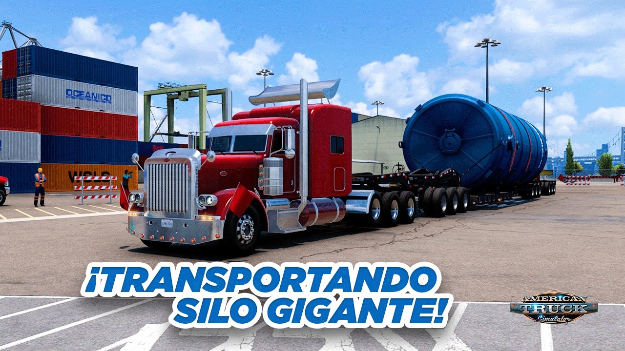 🎮 AMERICAN TRUCK SIMULATOR  | TRANSPORTANDO SILO GIGANTE