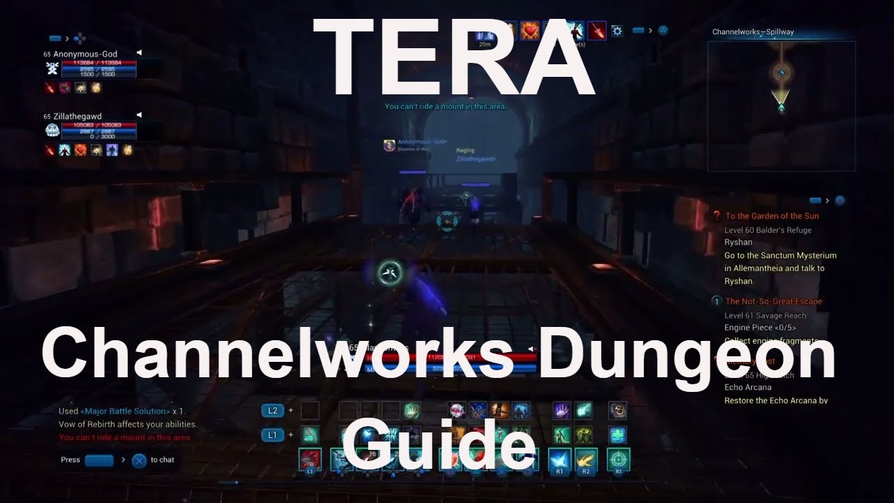 TERA PS4/XB1: Channelworks Dungeon Guide