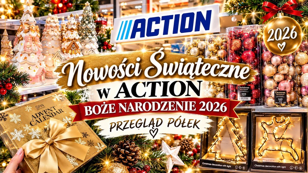 ACTION NOWOŚCI ŚWIĄTECZNE 🎄 BOŻE NARODZENIE 2026 | PRZEGLĄD P&Oacute;ŁEK Co warto kupić 