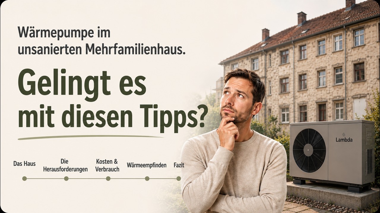 Wärmepumpe im unsanierten Altbau -Erfahrungsbericht- Zusammenfassung