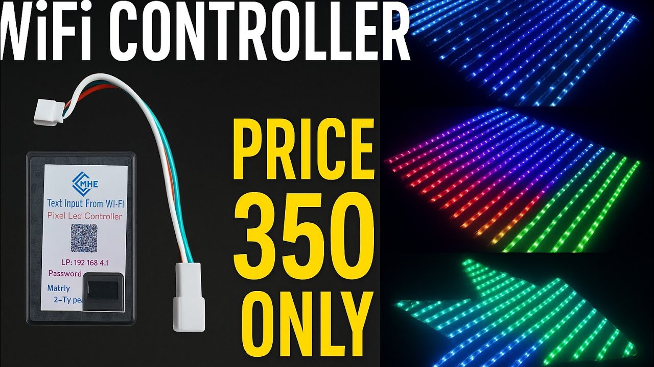 Контроллер Pixel Led WiFi с HD-контроллером. Контроллер WiFi с поддержкой английского языка.