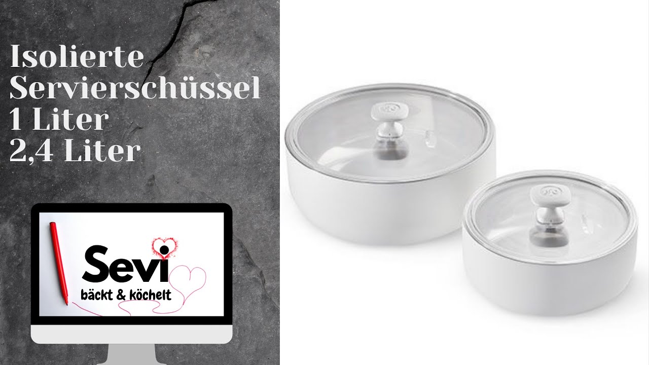 Isolierte Servierschüssel 1 und 2,4 Liter von Pampered Chef ®