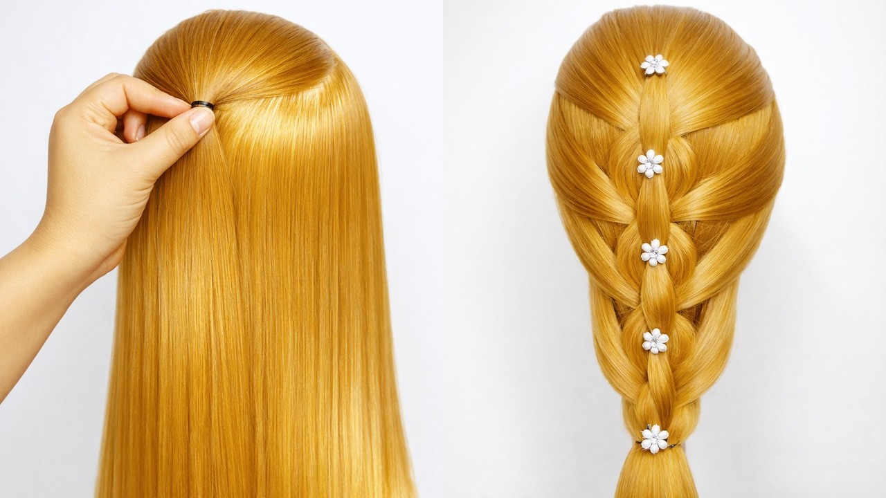 Very Easy Hairstyle | Beautiful Hairstyle for Girls | New Hairstyle for Girl | Hairstyle for Wedding