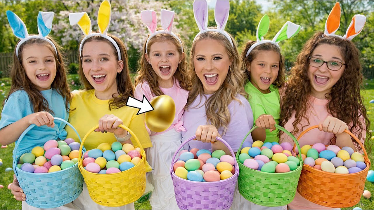 Охота за пасхальными яйцами 😱🐰 Кто найдет золотое яйцо?! ✨ #пасха #охотазаяйцами #вирусное #тренд...