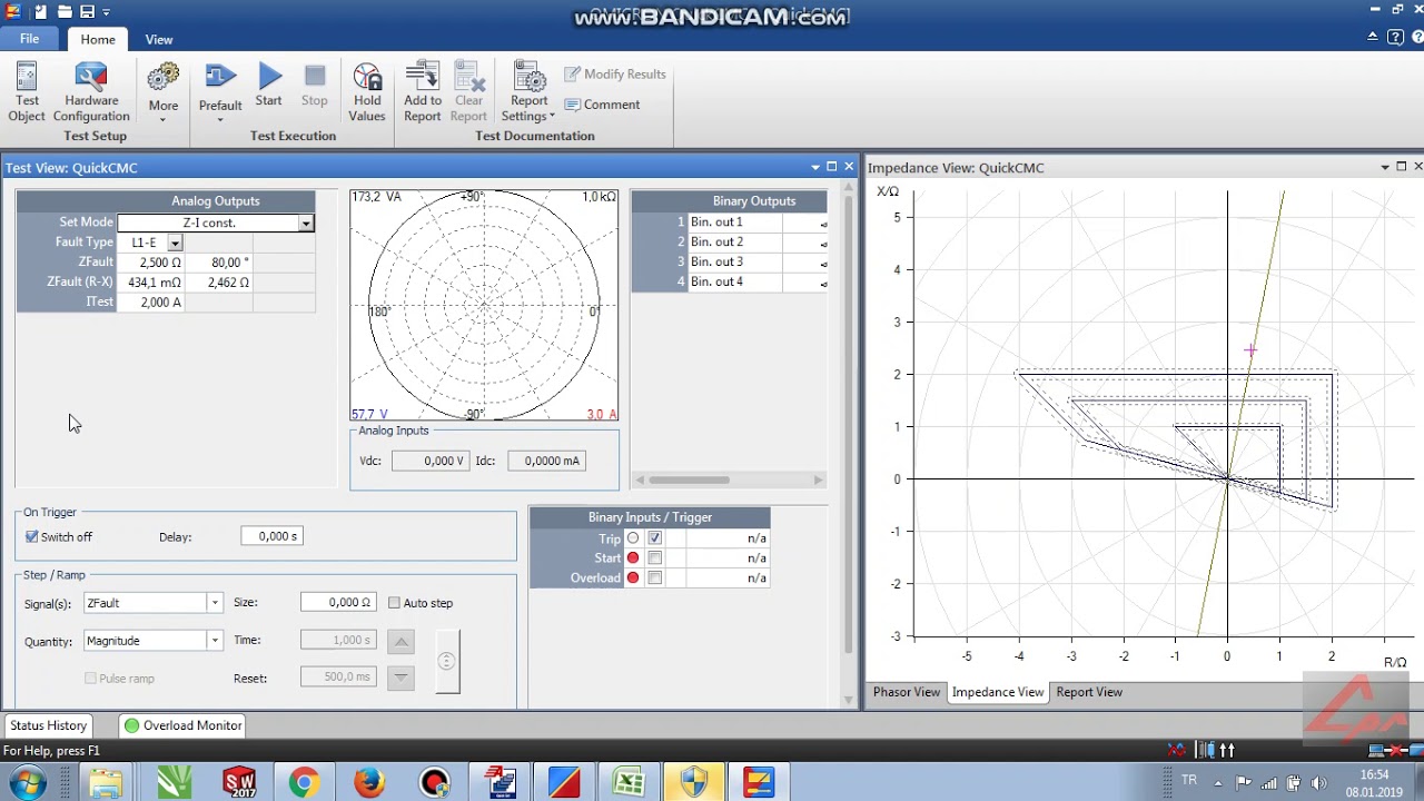 OMİCRON TEST UNİVERSE QUICK CMC DISTANCE TEST PREFAULT