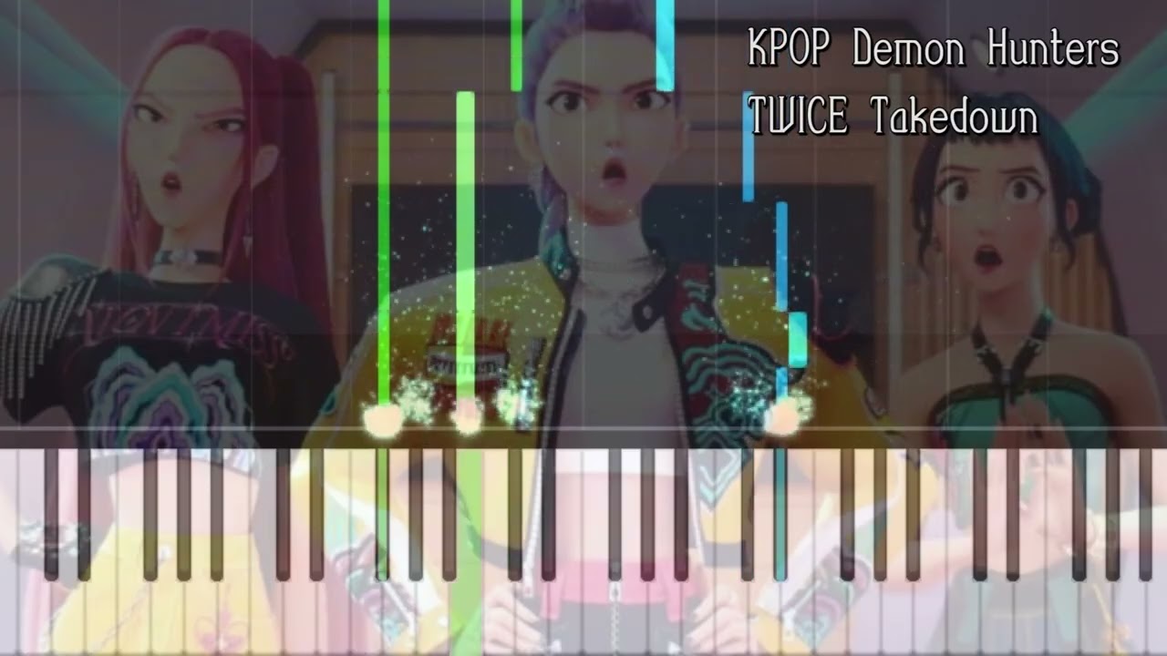 케이팝 데몬 헌터스 피아노 튜토리얼 중급ㅣKpop Demon Hunters TWICE Takedown Piano Tutorial
