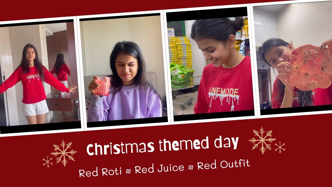 RED ROTII??? 😱I Committed to a Red & White Christmas ❤️🤍 | Niki Lalwani|
