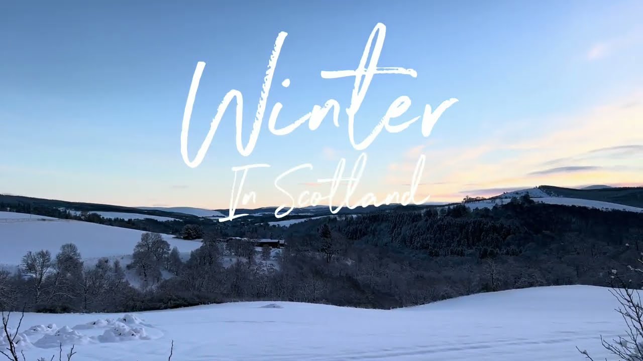 Snow in Scottish Highlands 