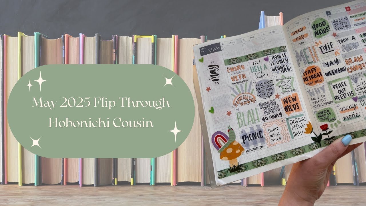 Journal Flip Through May 2025 - Hobinichi Cousin