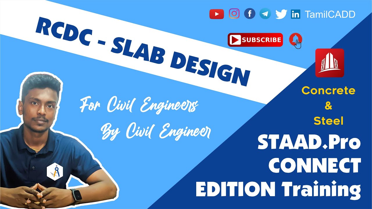 24. STAAD PRO RCDC SLAB ANALYSIS AND DESIGN_STAAD PRO CONNECT EDITION_TAMILCADD