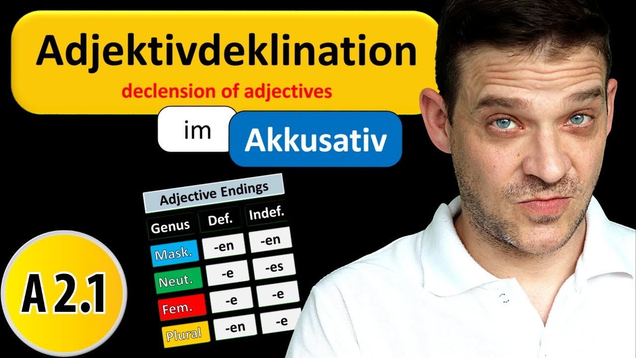 Adjektivdeklination Im Akkusativ | German Adjective Endings in Accusative