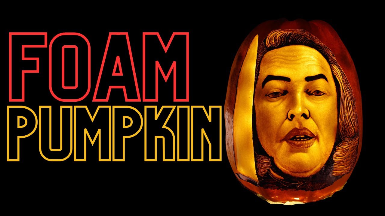 How to Carve a Realistic Portrait on a Foam Pumpkin
