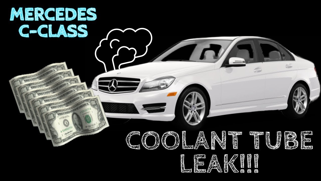 Mercedes C 250 Common Coolant leak. DIY fix. Must watch!!!