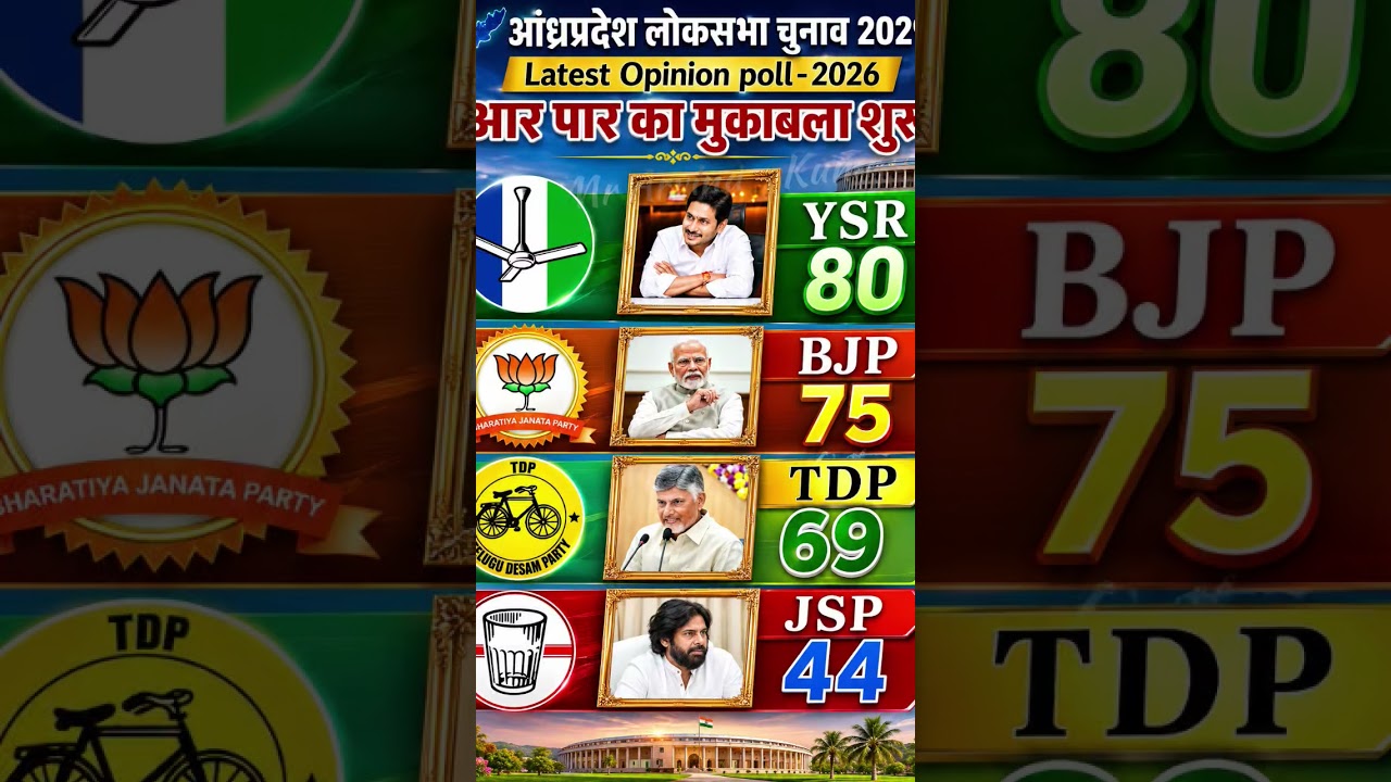 Andhra Pradesh 2029 Lok Sabha Survey: Will YSRCP Make a Major Comeback? | Latest Opinion Poll 2026