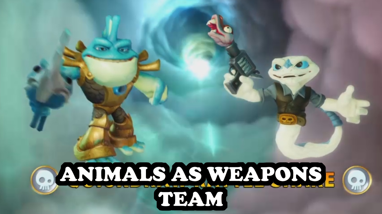 Skylanders Imaginators - Rip Tide & Quickdraw Rattle Shake GAMEPLAY - ANIMALS AS WEAPONS TEAM