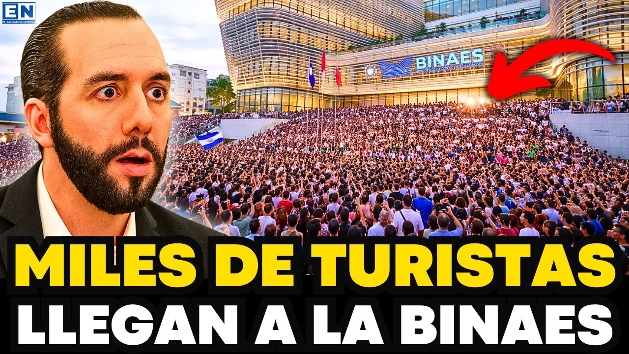 BUKELE NO LO ESPERABA MILES DE TURISTAS LLEGAN VISITAR LA BINAES EL SALVADOR