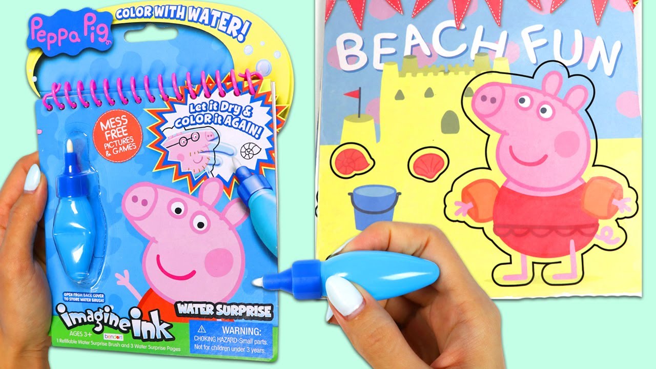 Peppa Pig Water Imagine Ink Activity Book With Hidden Pics!