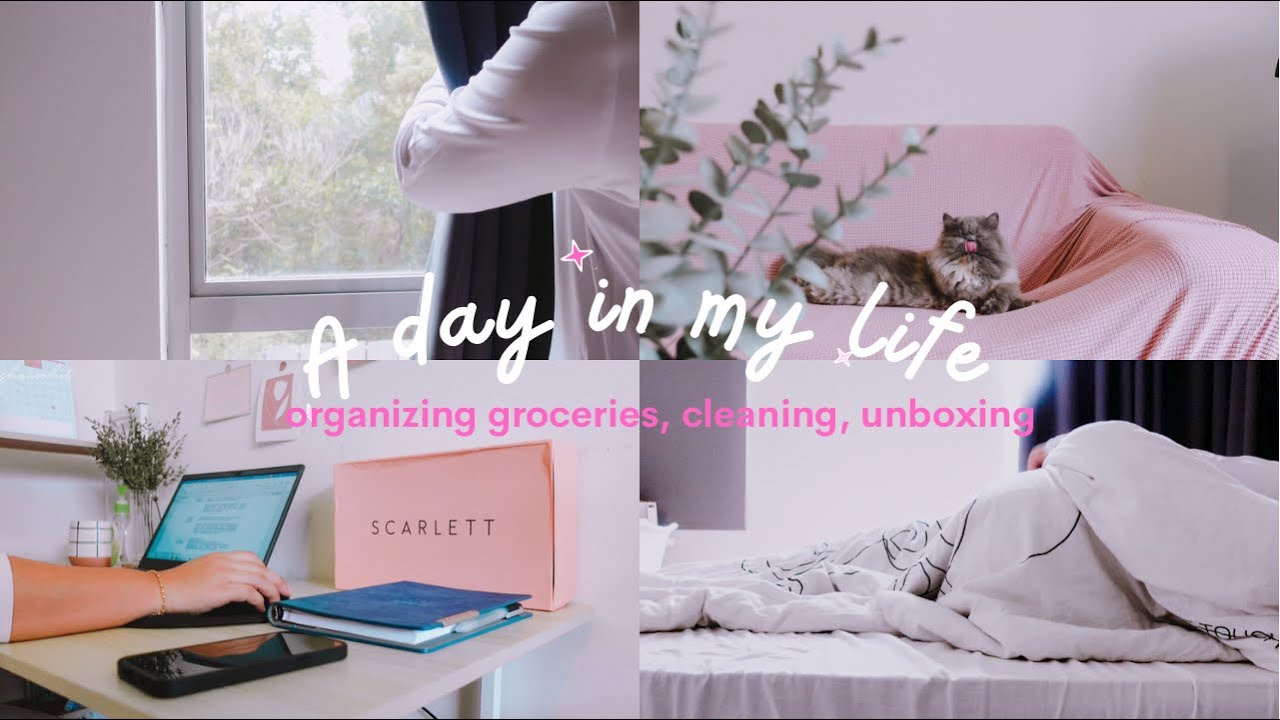 A DAY IN MY LIFE (MALAYSIA) ✦ Unboxing pr gift, cleaning, organizing groceries