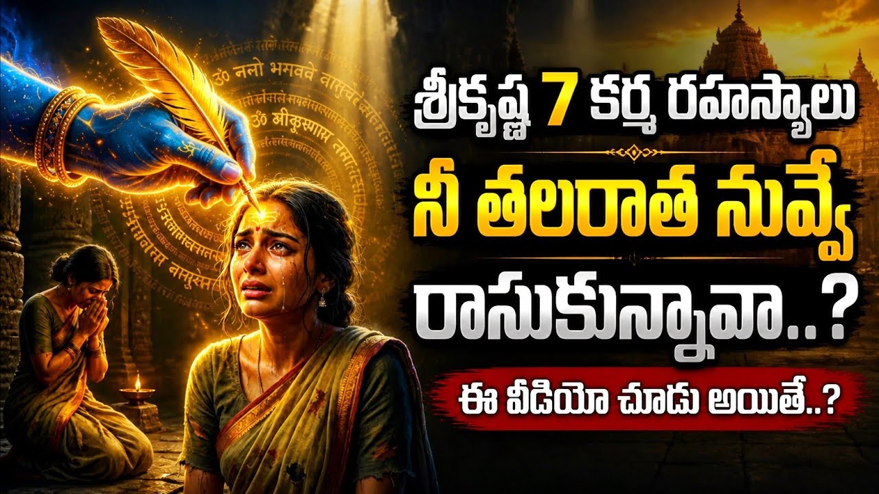శ్రీకృష్ణుడు చెప్పిన 7 కర్మ రహస్యాలు! నీ తలరాత ఎందుకు మారడం లేదు? #lordkrishna 