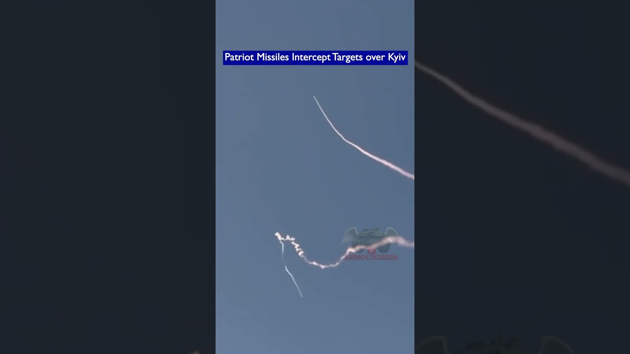 Patriot Missiles Intercept Russian Iskander Ballistic Missiles Over Kyiv