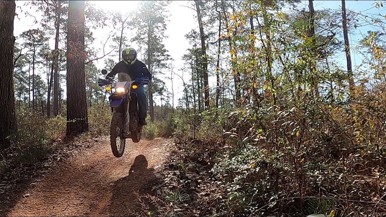 Dual Sport WR250R Motorcycle Camping Adventure to Sam Houston National Forest Off-Road Trails