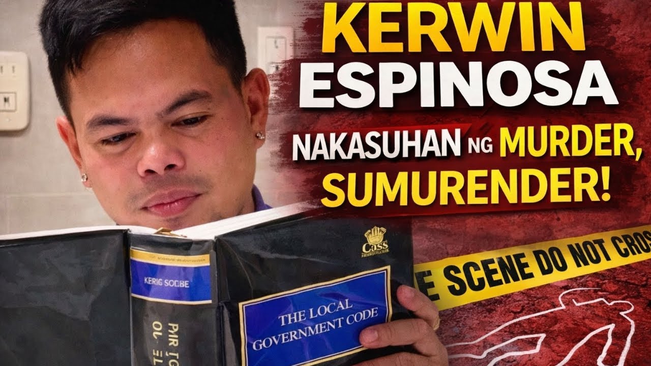 KERWIN ESPINOSA, NAKASUHAN NG MURDER, SUMURENDER!