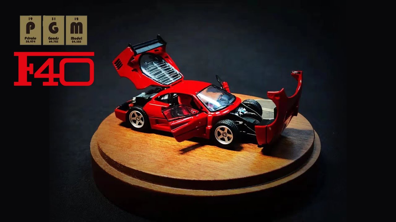 [1/64 다이캐스트 리뷰] PGM Ferrari F40 (KOR/ENG SUB)