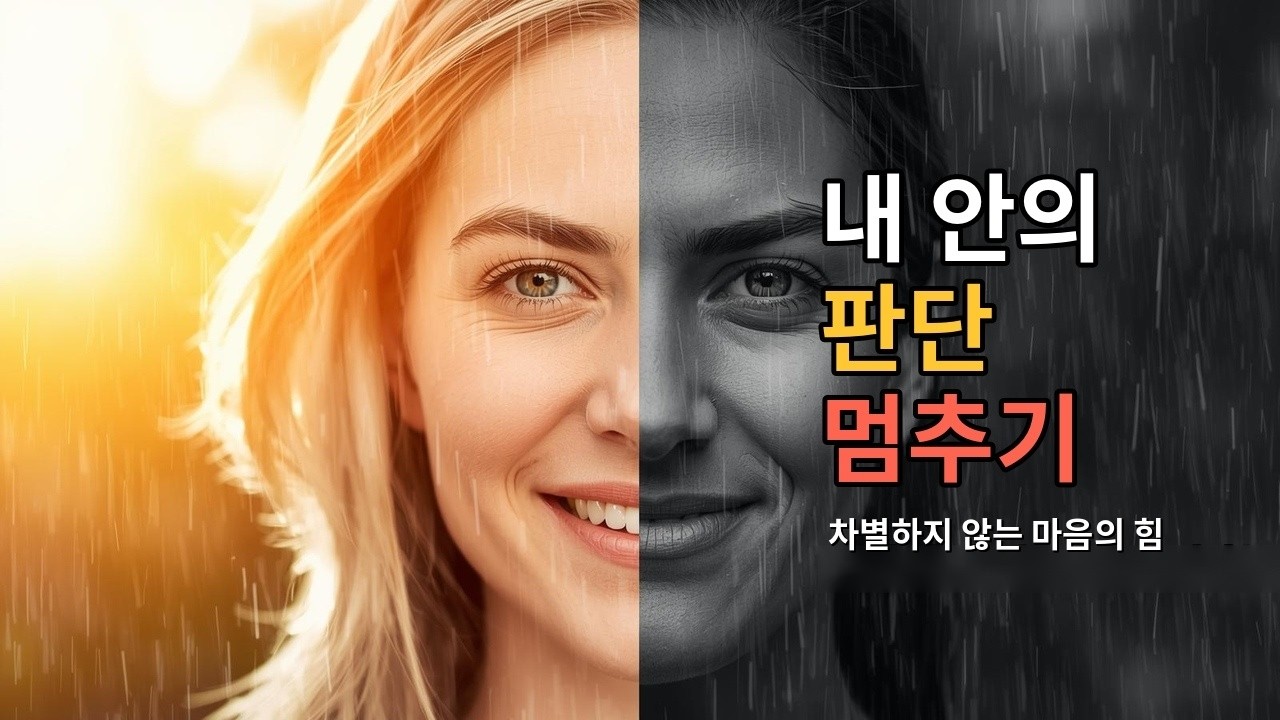 내 안의 판단 멈추기, 차별하지 않는 마음의 힘
