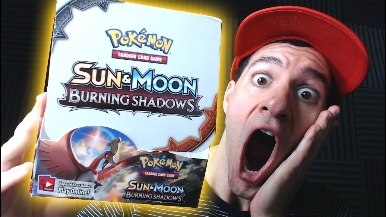 Pokemon BURNING SHADOWS Booster Box! Pokemon SUN and MOON TCG Cards Opening with Leonhart! Part 1
