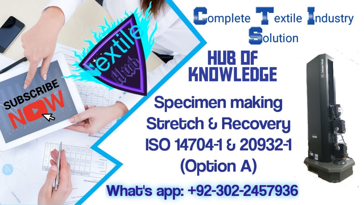 ISO Stretch & Recovery | ISO 14704-1 | ISO 20932-1 | Specimen Preparation  @Testextv @textilehub1
