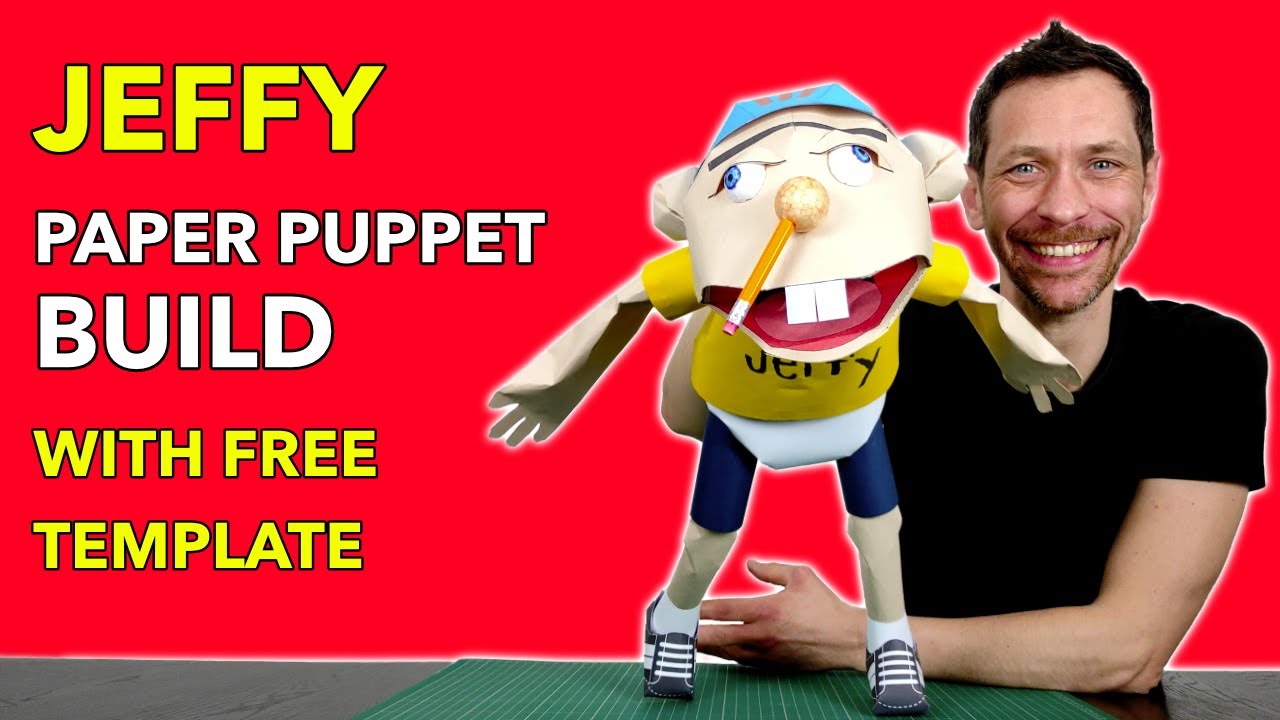Как сделать Джеффи из бумаги - Puppet Build