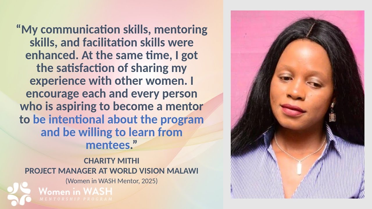 Meet Charity, a mentor with the Women in WASH Mentorship Program