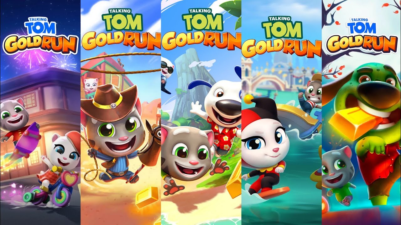 Talking Tom Gold Run China 2026 vs Wild West vs Las Vegas vs Venice Canals vs Halloween Gameplay