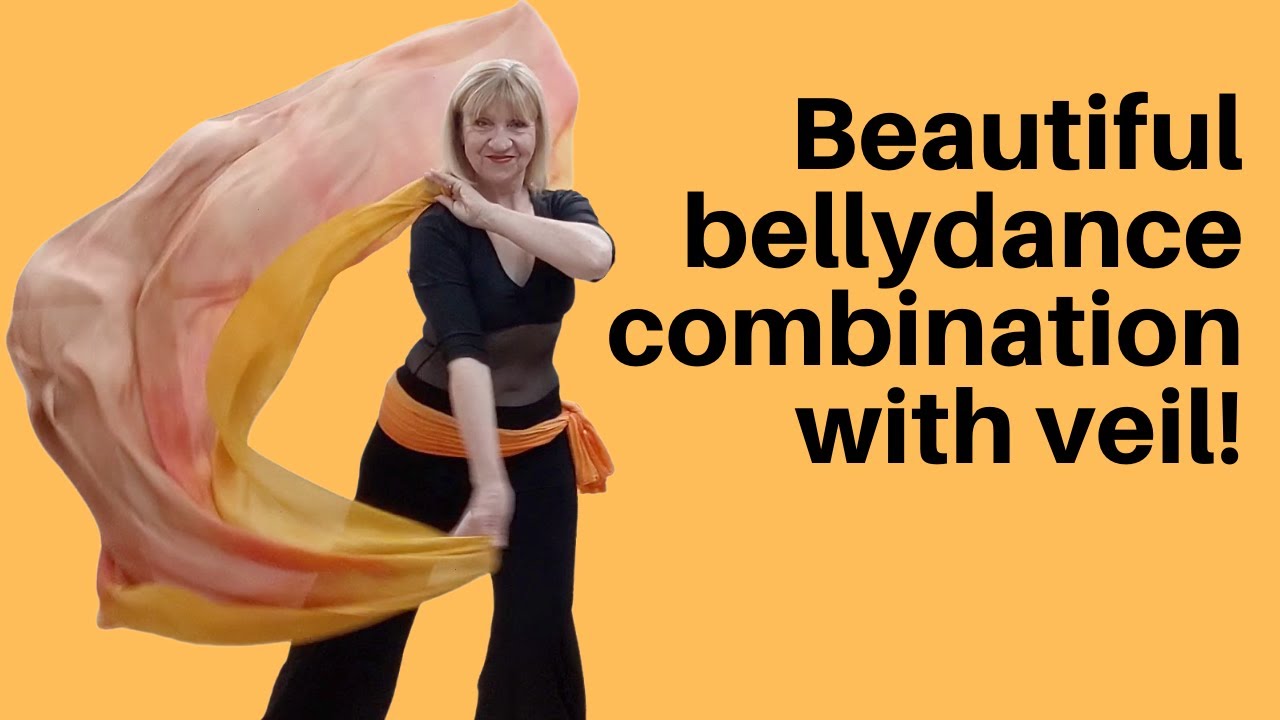 Belly dance combination with veil.