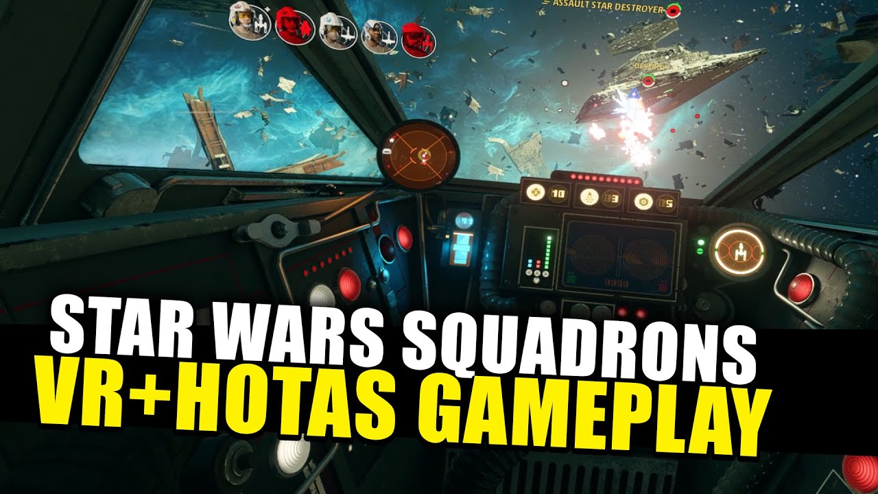Star Wars Squadrons Exclusive VR + HOTAS Gameplay!